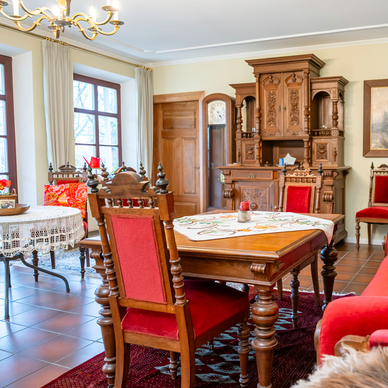 Innenaufnahme Ferienwohnung Lassen Ferienhof in Brodersby Schleswig-Holstein an der Schlei nahe der Ostsee.