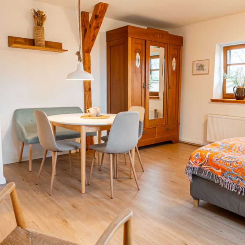 Innenaufnahme Ferienwohnung Lassen Ferienhof in Brodersby Schleswig-Holstein an der Schlei nahe der Ostsee.