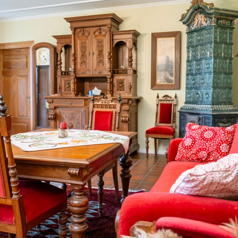 Innenaufnahme Ferienwohnung Lassen Ferienhof in Brodersby Schleswig-Holstein an der Schlei nahe der Ostsee.