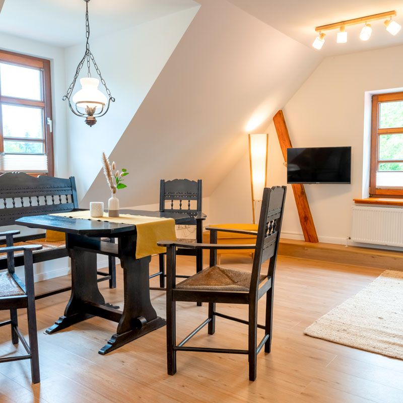 Innenaufnahme Ferienwohnung Lassen Ferienhof in Brodersby Schleswig-Holstein an der Schlei nahe der Ostsee.