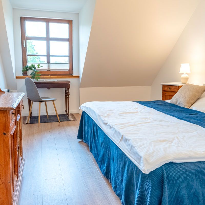 Innenaufnahme Ferienwohnung Lassen Ferienhof in Brodersby Schleswig-Holstein an der Schlei nahe der Ostsee.