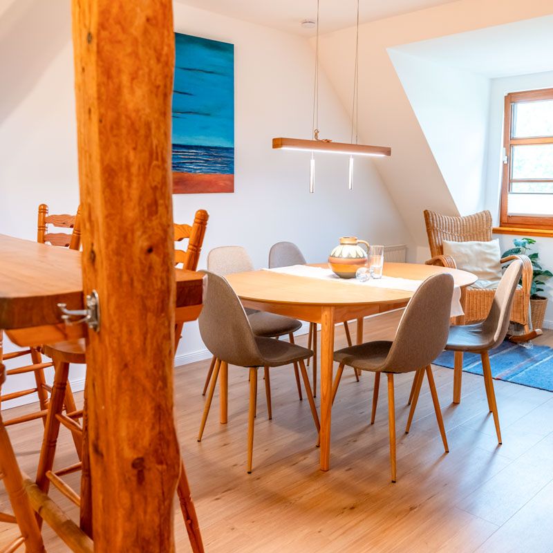 Innenaufnahme Ferienwohnung Lassen Ferienhof in Brodersby Schleswig-Holstein an der Schlei nahe der Ostsee.