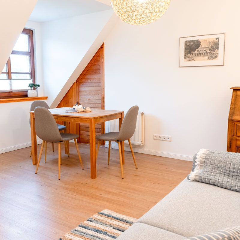 Innenaufnahme Ferienwohnung Lassen Ferienhof in Brodersby Schleswig-Holstein an der Schlei nahe der Ostsee.